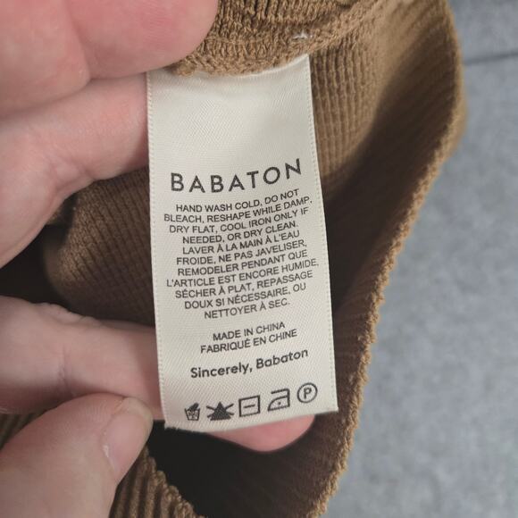 Babaton Sculpt Knit Ribbed Brown Crop Tank Size XS - Picture 5 of 6